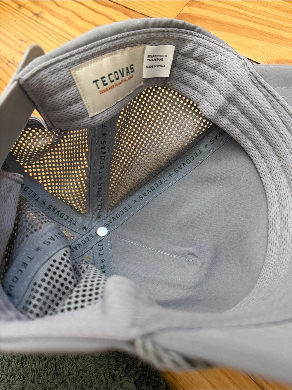 Tecovas Light Gray Western Rope-Accent Trucker Hat